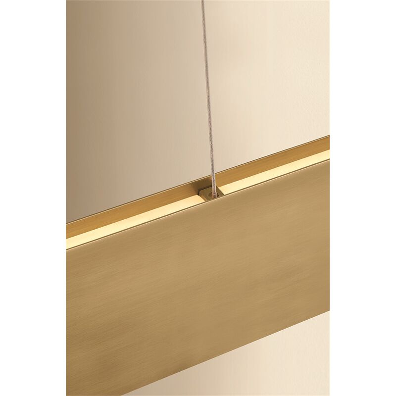 Maxwell Large Linear Chandelier by Sonneman